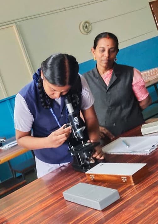 Student Doing Biology Experiment