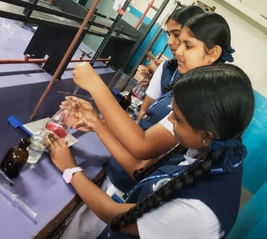 Student Doing Chemistry Experiment