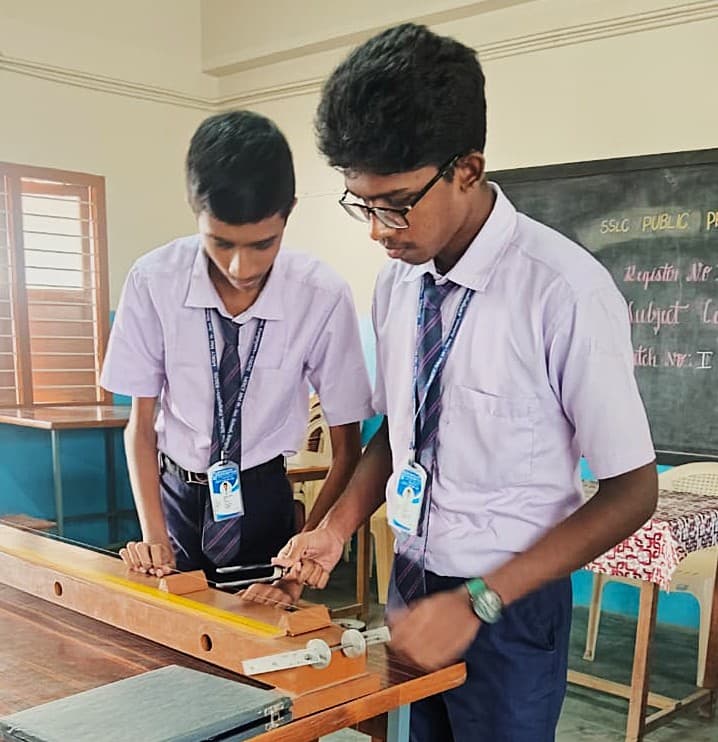 Student Doing Physics Experiment
